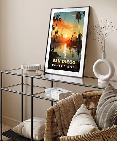 Çerçevesiz Poster San Diego Gün Batımı