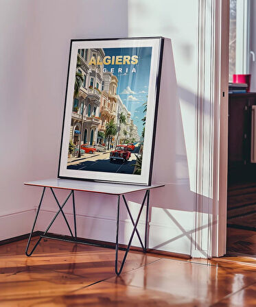 Çerçevesiz Poster Akdeniz Cezayir Sokak Manzarası