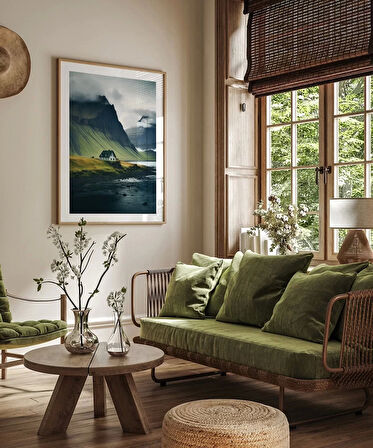 Çerçevesiz Poster Nehir Kıyısında Huzur