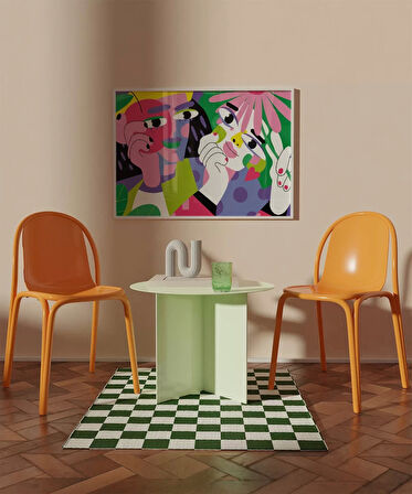 Çerçevesiz Poster Renklerin Harmanı