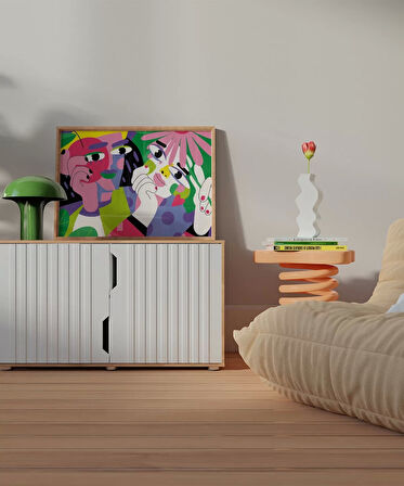 Çerçevesiz Poster Renklerin Harmanı