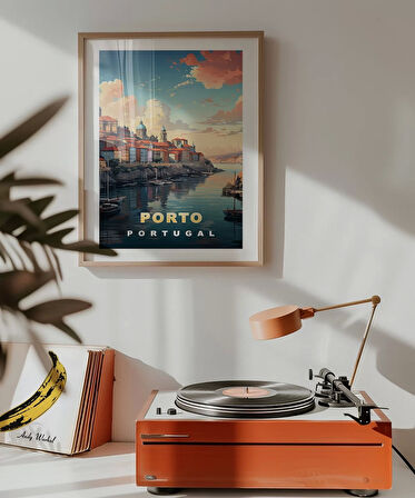 Çerçevesiz Poster Porto'nun Renkli Tepeleri