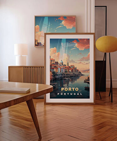 Çerçevesiz Poster Porto'nun Renkli Tepeleri