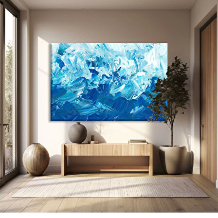 Mistik Mavi Kanvas Tablo