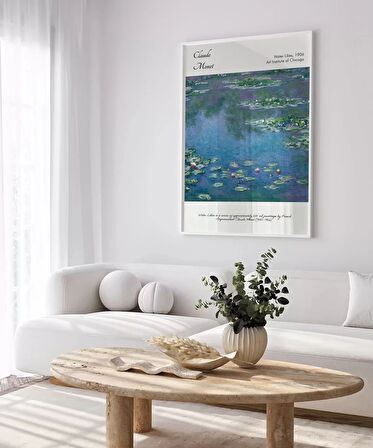 Çerçevesiz Poster Claude Monet Zambaklar (3)