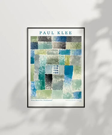 Çerçevesiz Poster Paul Klee İlk Ev