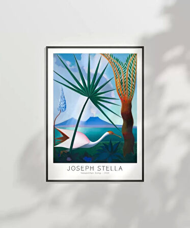 Çerçevesiz Poster Joseph Stella Neopolitan Song
