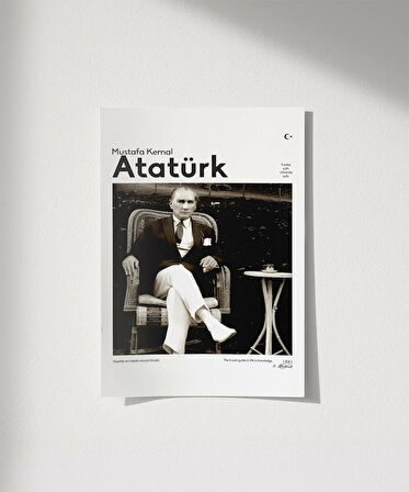 Çerçevesiz Poster Cumhuriyetin Önderi