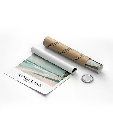 Çerçevesiz Poster Sandy Lane Barbados Tropik Sahil