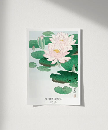 Çerçevesiz Poster Ohara Koson Nilüfer