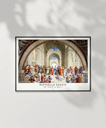 Çerçevesiz Poster Raffaello Sanzio Atina Okulu