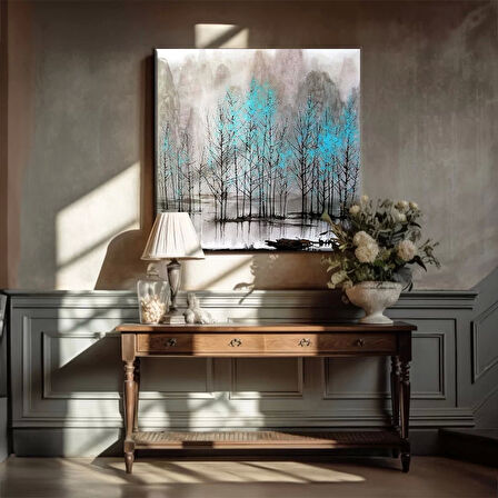 Soyut Orman Kanvas Tablo