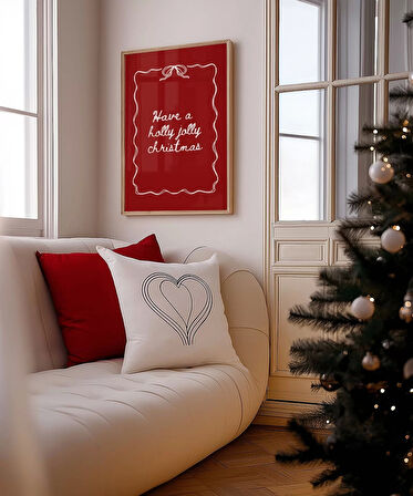 Çerçevesiz Poster Holly Jolly Christmas