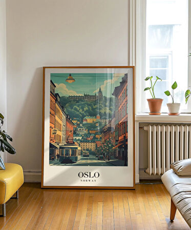 Çerçevesiz Poster Oslo Kuzey'in Sakin Ritmi