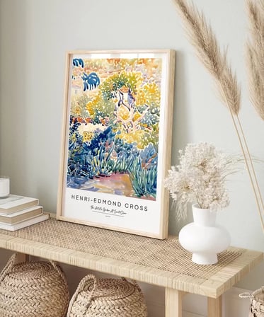 Çerçevesiz Poster Henri Edmond Cross The Artist’s Garden At Saint Clair