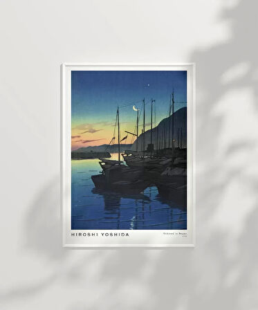 Çerçevesiz Poster Hiroshi Yoshida Beppu'da Sabah
