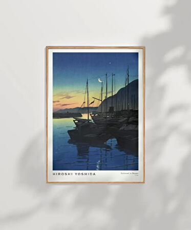 Çerçevesiz Poster Hiroshi Yoshida Beppu'da Sabah