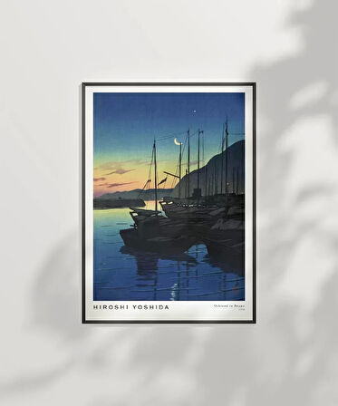 Çerçevesiz Poster Hiroshi Yoshida Beppu'da Sabah