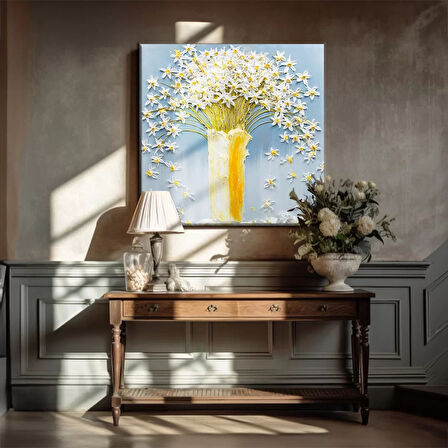 Vazgodaki Papatyalar Kanvas Tablo