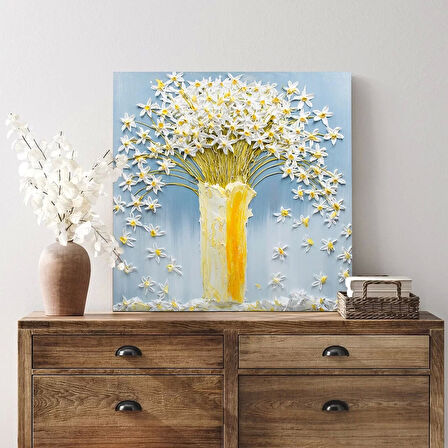 Vazgodaki Papatyalar Kanvas Tablo