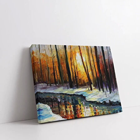 Sonbaharın Renk Akışı Kanvas Tablo
