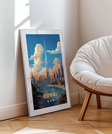Çerçevesiz Poster Dubai Burj Khalifa Kulesi