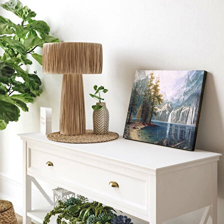 Dağ Göleti Kanvas Tablo