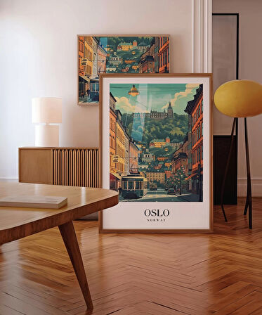 Çerçevesiz Poster Oslo Kuzey'in Sakin Ritmi