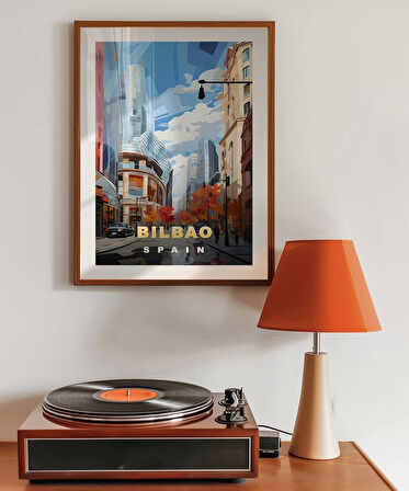 Çerçevesiz Poster Modern Sanatın Şehri Bilbao