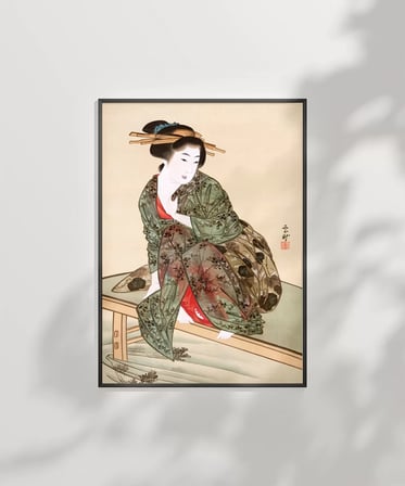 Çerçevesiz Poster Geleneksel Japon Zarafeti