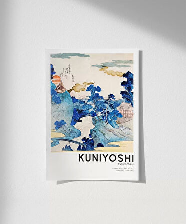 Çerçevesiz Poster Kuniyoshi Fuji no Yukei