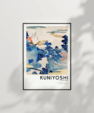 Çerçevesiz Poster Kuniyoshi Fuji no Yukei