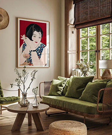 Çerçevesiz Poster Kobayakawa Kiyoshi Modern Kadın