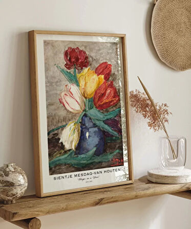 Çerçevesiz Poster Sientje Mesdag Van Houten Vazoda Laleler