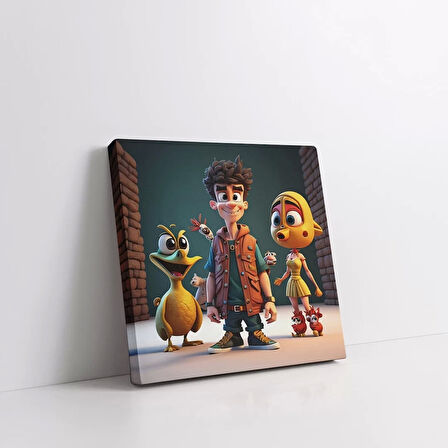 Macera Takımı Kanvas Tablo