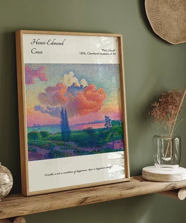 Çerçevesiz Poster Henri-Edmond Cross Pembe Bulut