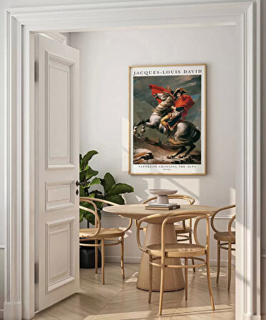 Çerçevesiz Poster Jacques Louis David Napolyon Alpleri Geçerken