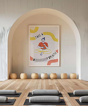 Çerçevesiz Poster Bir An Dur