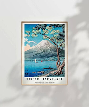 Çerçevesiz Poster Hiroaki Takahashi Yamanaka Gölü'nden Fuji Dağı