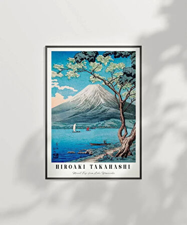 Çerçevesiz Poster Hiroaki Takahashi Yamanaka Gölü'nden Fuji Dağı