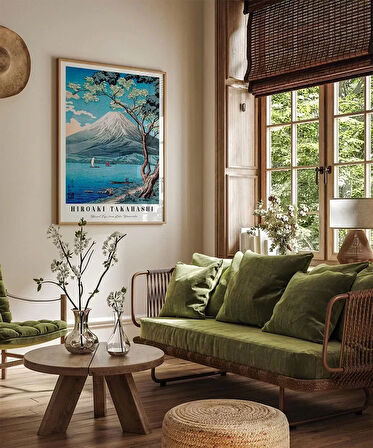 Çerçevesiz Poster Hiroaki Takahashi Yamanaka Gölü'nden Fuji Dağı