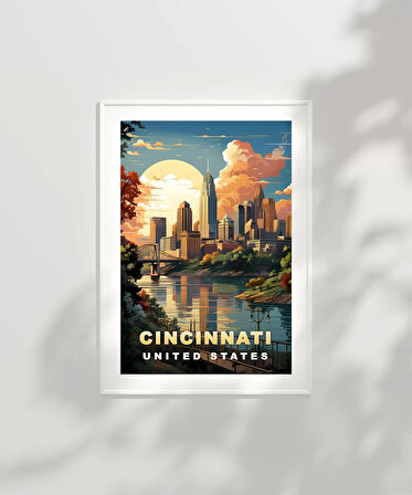 Çerçevesiz Poster Nehrin ve Güneşin Şehri