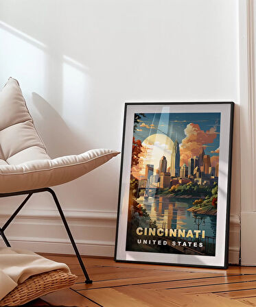 Çerçevesiz Poster Nehrin ve Güneşin Şehri