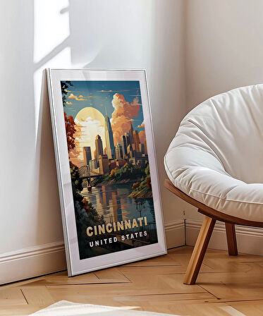 Çerçevesiz Poster Nehrin ve Güneşin Şehri