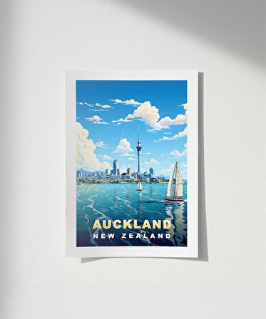 Çerçevesiz Poster Auckland Sanat Baskısı