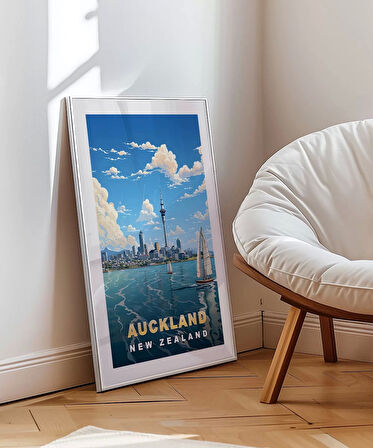 Çerçevesiz Poster Auckland Sanat Baskısı