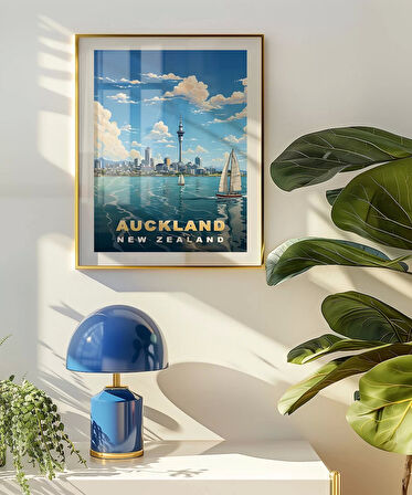 Çerçevesiz Poster Auckland Sanat Baskısı