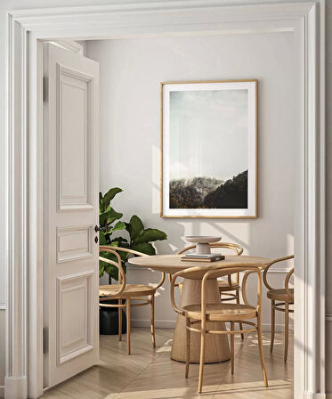 Çerçevesiz Poster Sislerin Ardındaki Orman