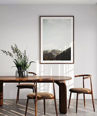 Çerçevesiz Poster Sislerin Ardındaki Orman