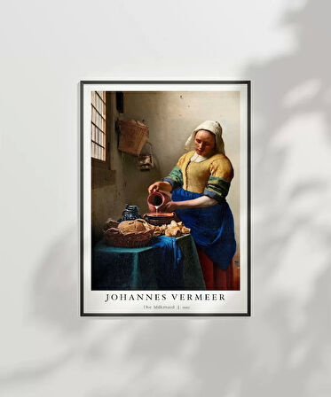 Çerçevesiz Poster Johannes Vermeer Süt Boşaltan Kadın